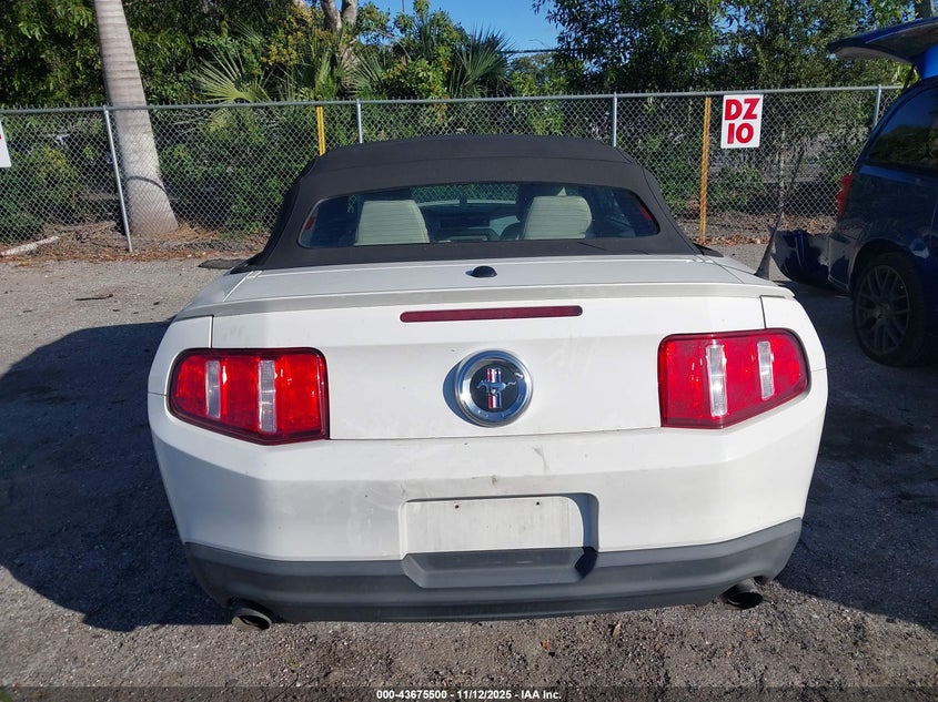 2012 Ford Mustang V6 Premium VIN: 1ZVBP8EM3C5286638 Lot: 43675500