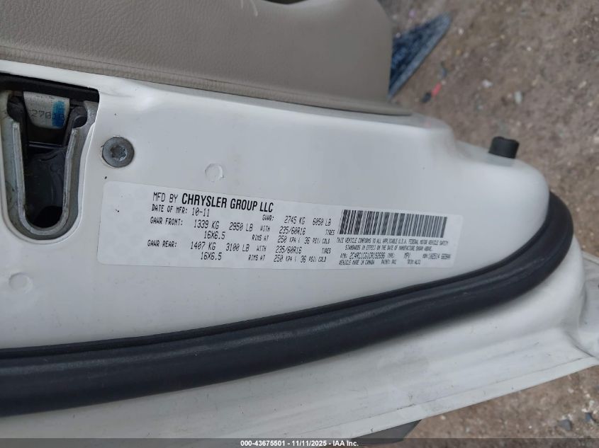 2012 Chrysler Town & Country Touring-L VIN: 2C4RC1CG1CR192696 Lot: 43675501