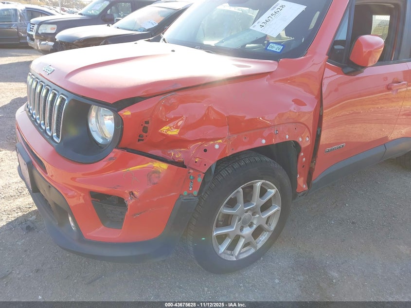 2019 Jeep Renegade Latitude Fwd VIN: ZACNJABB7KPJ77484 Lot: 43675628