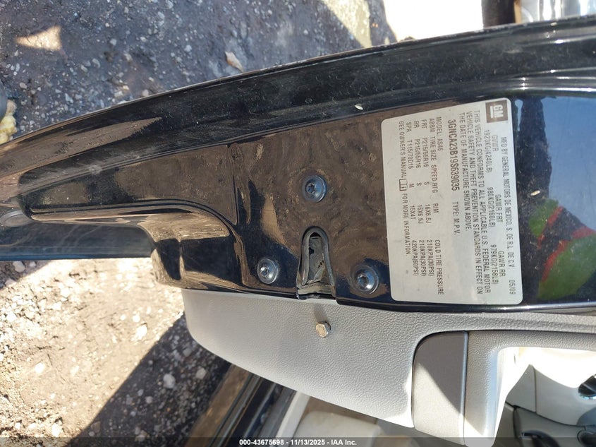 2009 Chevrolet Hhr Lt VIN: 3GNCA23B19S639035 Lot: 43675698