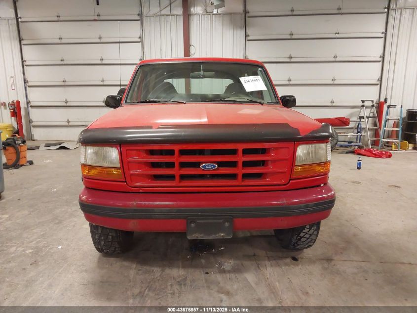 1996 Ford Bronco U100 VIN: 1FMEU15H3TLB58989 Lot: 43675857