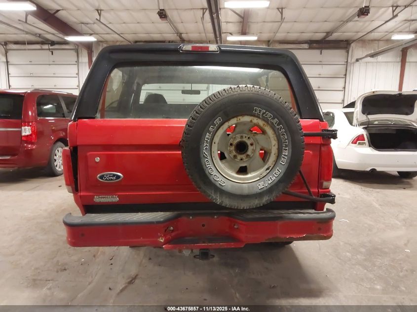 1996 Ford Bronco U100 VIN: 1FMEU15H3TLB58989 Lot: 43675857