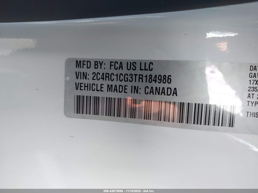 2C4RC1CG3TR184986 2026 CHRYSLER VOYAGER photo no. 5