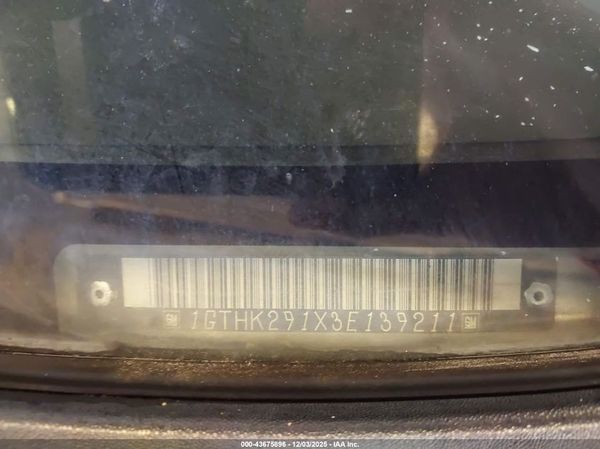 2003 GMC Sierra 2500Hd Slt VIN: 1GTHK291X3E139211 Lot: 43675896