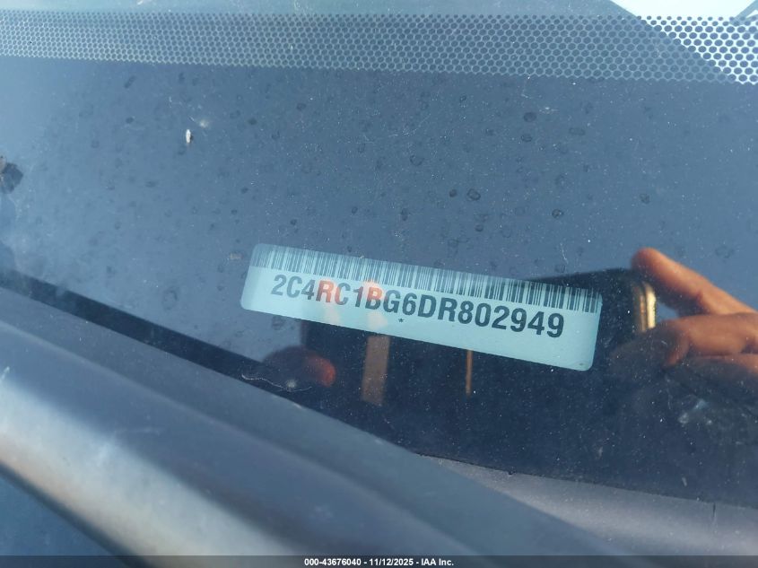2013 Chrysler Town & Country Touring VIN: 2C4RC1BG6DR802949 Lot: 43676040