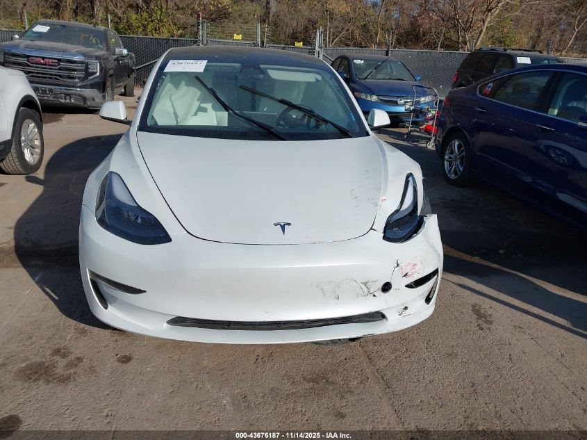 2023 Tesla Model 3 Long Range Dual Motor All-Wheel Drive VIN: 5YJ3E1EBXPF621305 Lot: 43676187