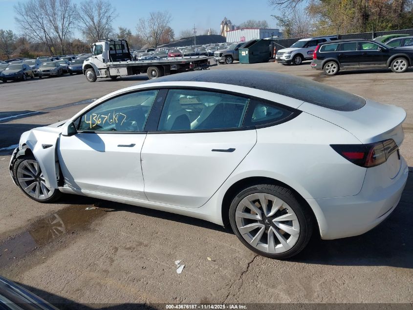 2023 Tesla Model 3 Long Range Dual Motor All-Wheel Drive VIN: 5YJ3E1EBXPF621305 Lot: 43676187