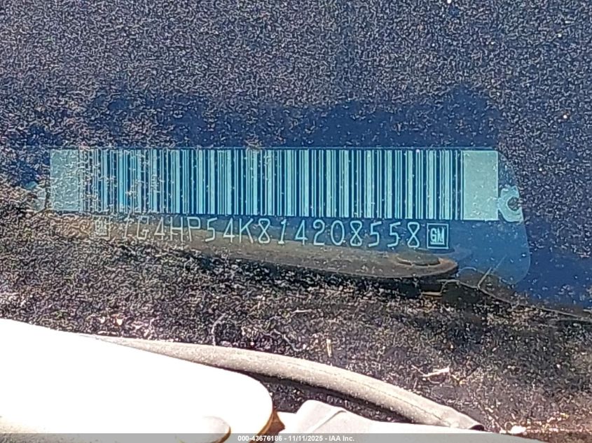 2001 Buick Lesabre Custom VIN: 1G4HP54K814208558 Lot: 43676186