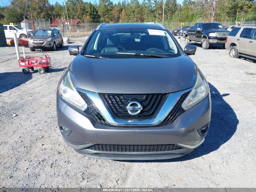 2015 Nissan Murano Sl VIN: 5N1AZ2MH9FN274181 Lot: 43676321