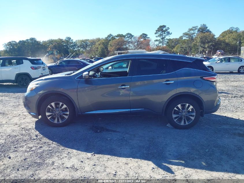 2015 Nissan Murano Sl VIN: 5N1AZ2MH9FN274181 Lot: 43676321