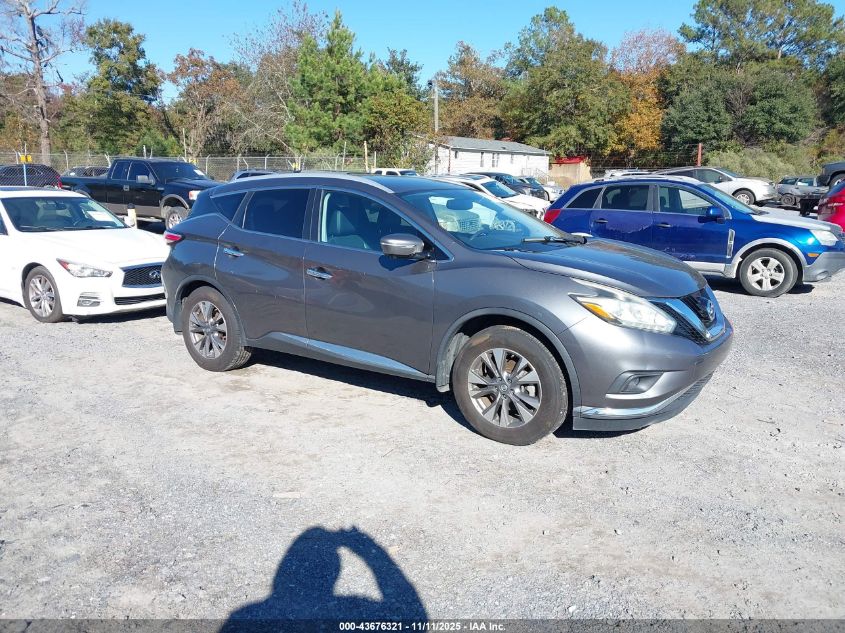 2015 Nissan Murano Sl VIN: 5N1AZ2MH9FN274181 Lot: 43676321