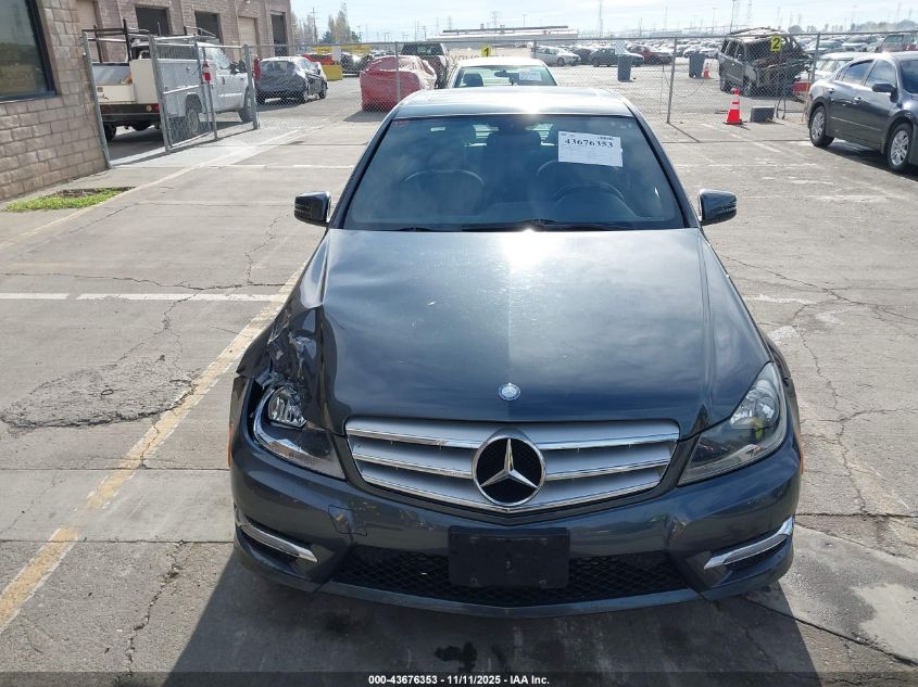 2013 Mercedes-Benz C 250 Sport VIN: WDDGF4HB1DR253443 Lot: 43676353