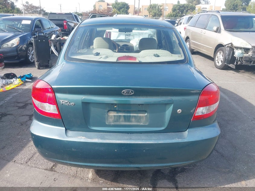 2003 Kia Rio VIN: KNADC125X36205606 Lot: 43676469