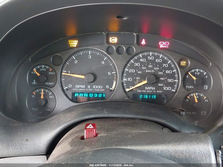 2000 Chevrolet Blazer Ls VIN: 1GNDT13W2Y2296631 Lot: 43676485