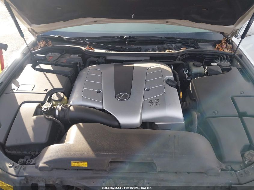 2005 Lexus Ls 430 VIN: JTHBN36F655002853 Lot: 43676514