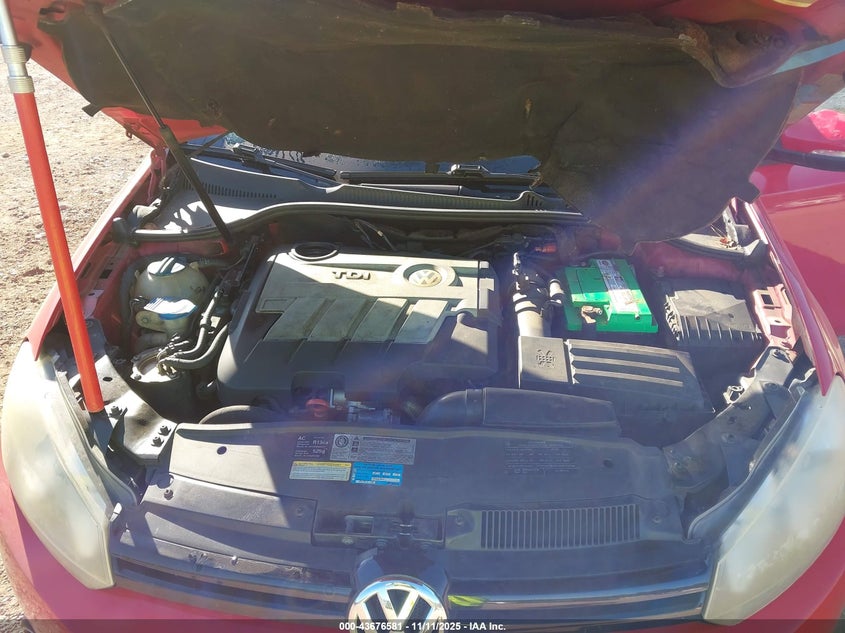 2011 Volkswagen Golf Tdi 4-Door VIN: WVWDM7AJ1BW141181 Lot: 43676581