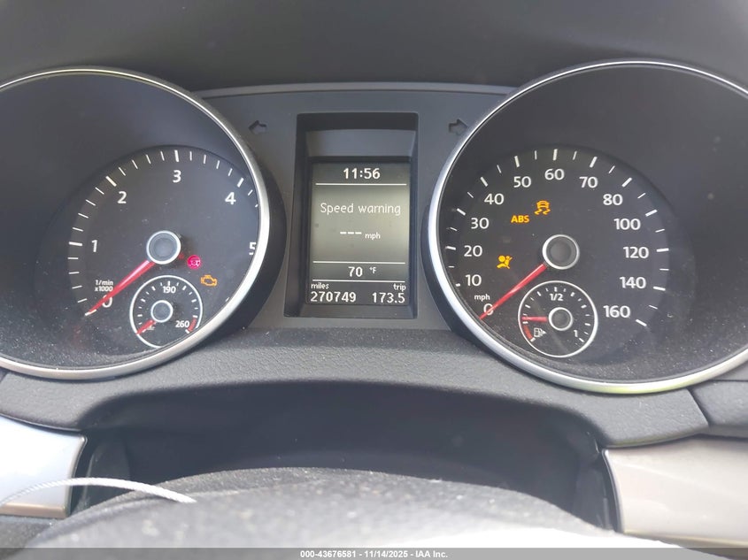 2011 Volkswagen Golf Tdi 4-Door VIN: WVWDM7AJ1BW141181 Lot: 43676581