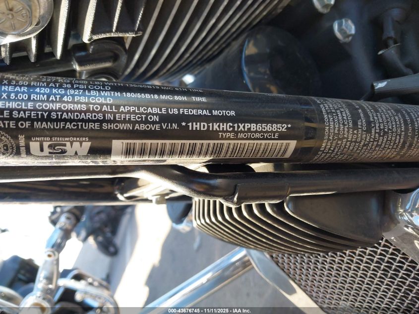 2023 Harley-Davidson Fltrx VIN: 1HD1KHC1XPB656852 Lot: 43676745