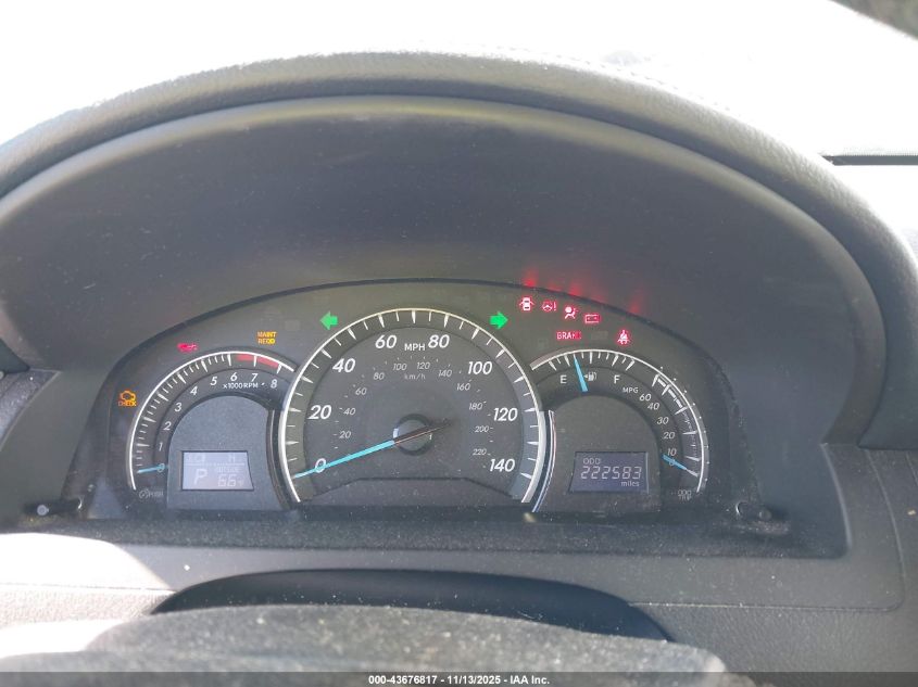 2012 Toyota Camry Xle VIN: 4T4BF1FK6CR223311 Lot: 43676817