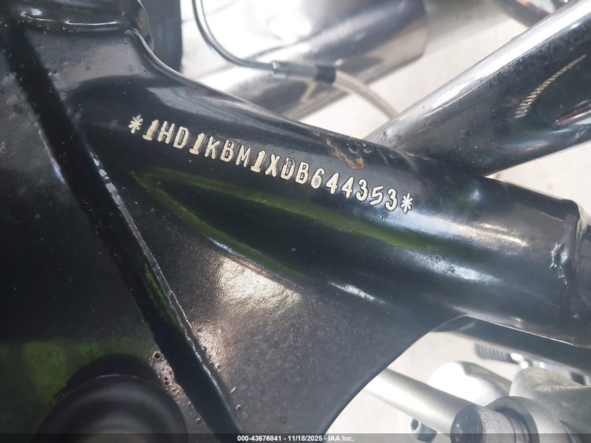 2013 Harley-Davidson Flhx Street Glide VIN: 1HD1KBM1XDB644353 Lot: 43676841