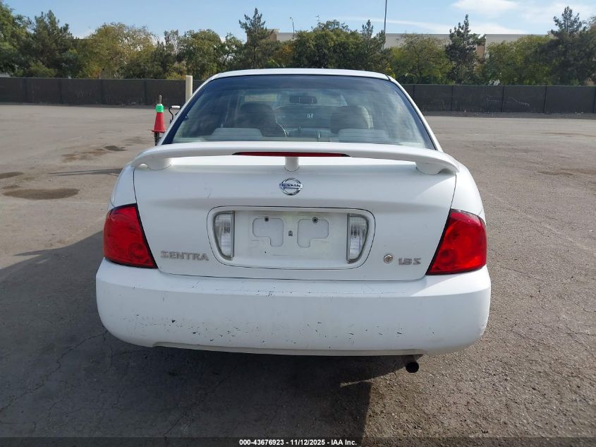 2005 Nissan Sentra 1.8S VIN: 3N1CB51D65L553805 Lot: 43676923