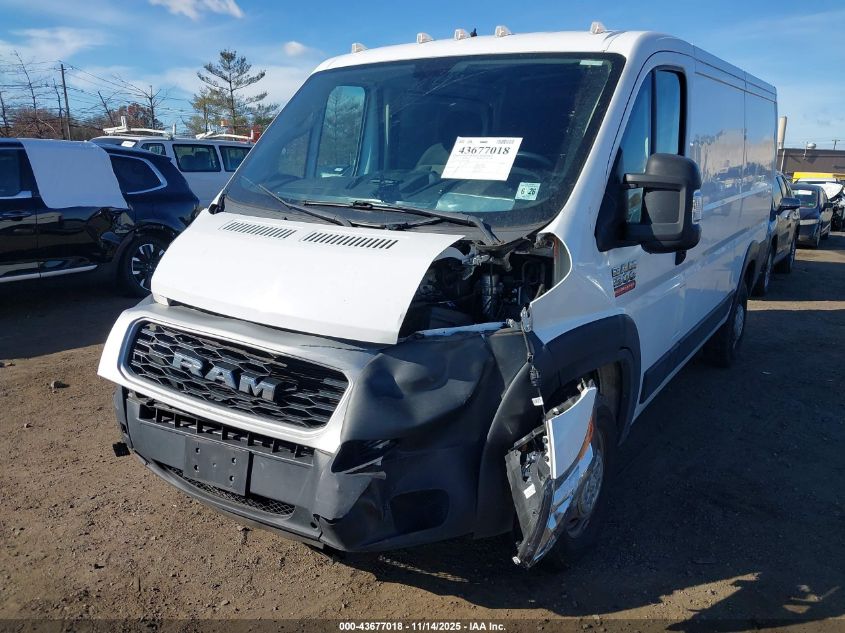 2021 Ram Promaster 1500 Low Roof 136 Wb VIN: 3C6LRVAG3ME521360 Lot: 43677018