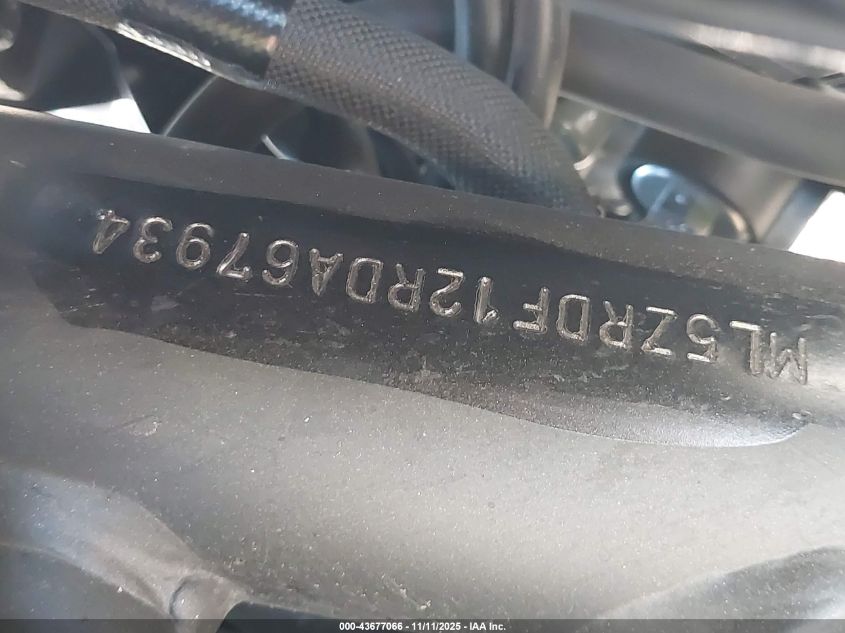 2024 Kawasaki Zr900 F VIN: ML5ZRDF12RDA67934 Lot: 43677066