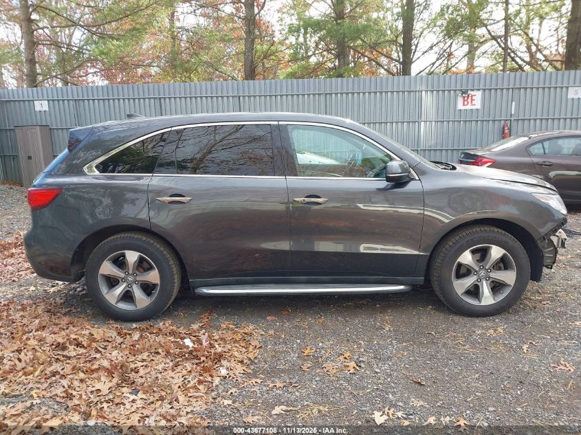2014 Acura Mdx VIN: 5FRYD4H26EB029482 Lot: 43677108
