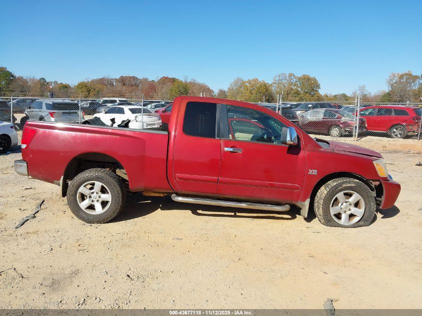 2004 Nissan Titan Se VIN: 1N6AA06B34N568758 Lot: 43677118