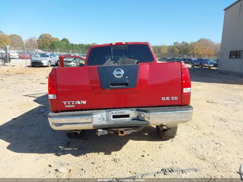 2004 Nissan Titan Se VIN: 1N6AA06B34N568758 Lot: 43677118