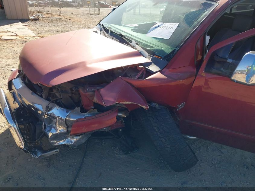 2004 Nissan Titan Se VIN: 1N6AA06B34N568758 Lot: 43677118