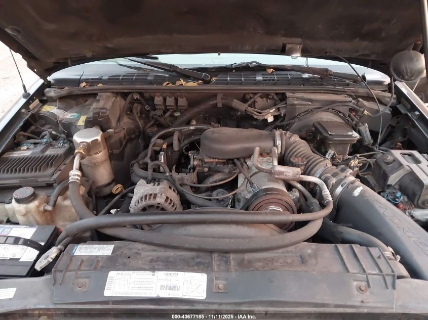 1997 Chevrolet Blazer Ls VIN: 1GNCS13W7V2153104 Lot: 43677185