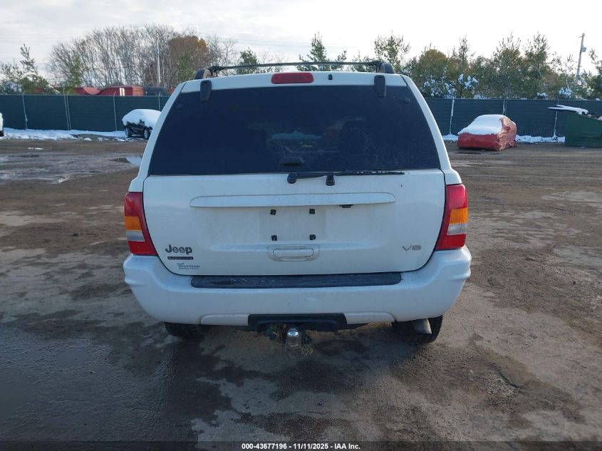 2000 Jeep Grand Cherokee Limited VIN: 1J4GW58N3YC122365 Lot: 43677196