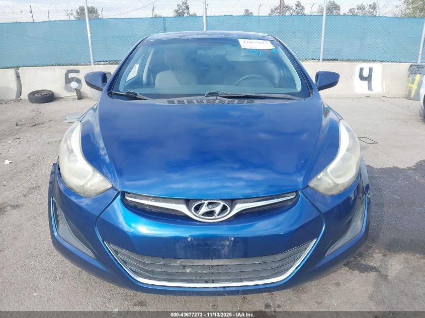 2016 Hyundai Elantra Se VIN: 5NPDH4AE0GH694035 Lot: 43677273