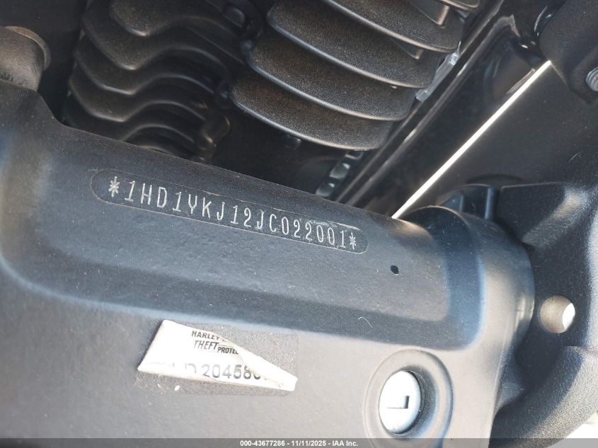 2018 Harley-Davidson Fxfb Fat Bob VIN: 1HD1YKJ12JC022001 Lot: 43677286