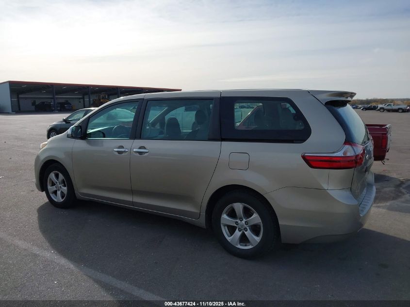 2015 Toyota Sienna L 7 Passenger VIN: 5TDZK3DC1FS598628 Lot: 43677424