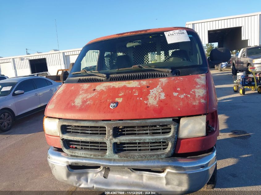 2001 Dodge Ram Van 3500 Conversion VIN: 2B7KB31Y61K510927 Lot: 43677508