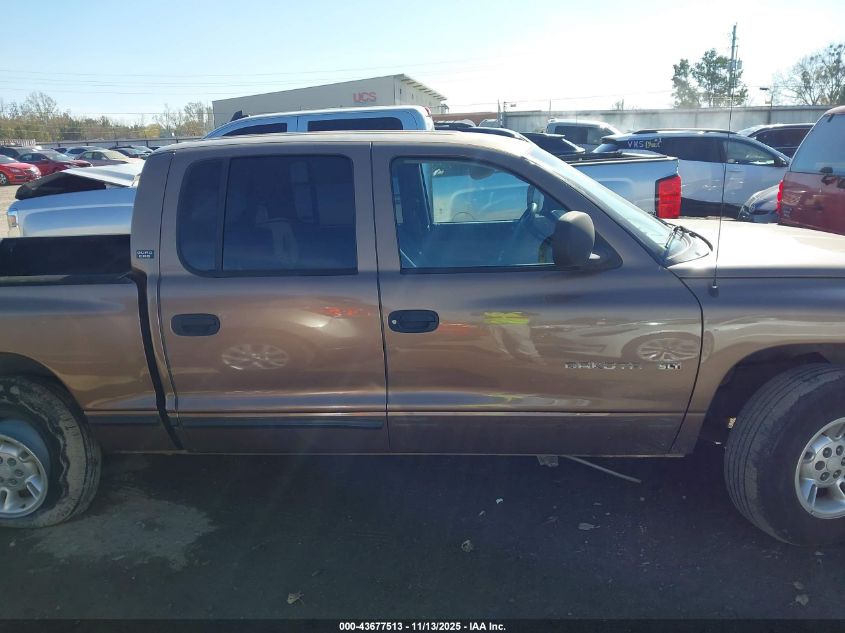 2000 Dodge Dakota Slt/Sport VIN: 1B7GL2AN4YS707923 Lot: 43677513