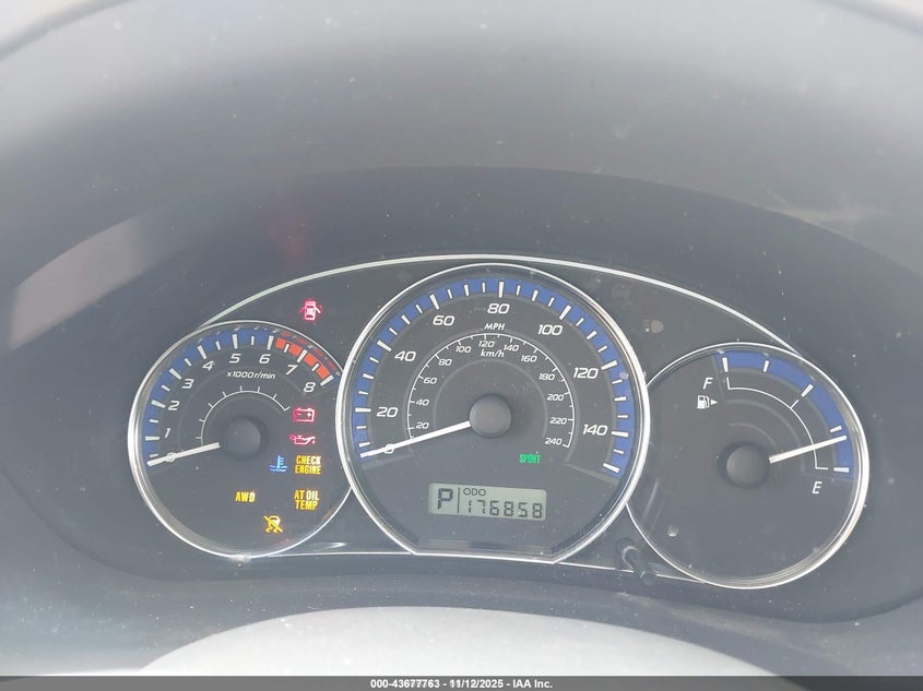 2010 Subaru Forester 2.5X VIN: JF2SH6AC1AH704418 Lot: 43677763