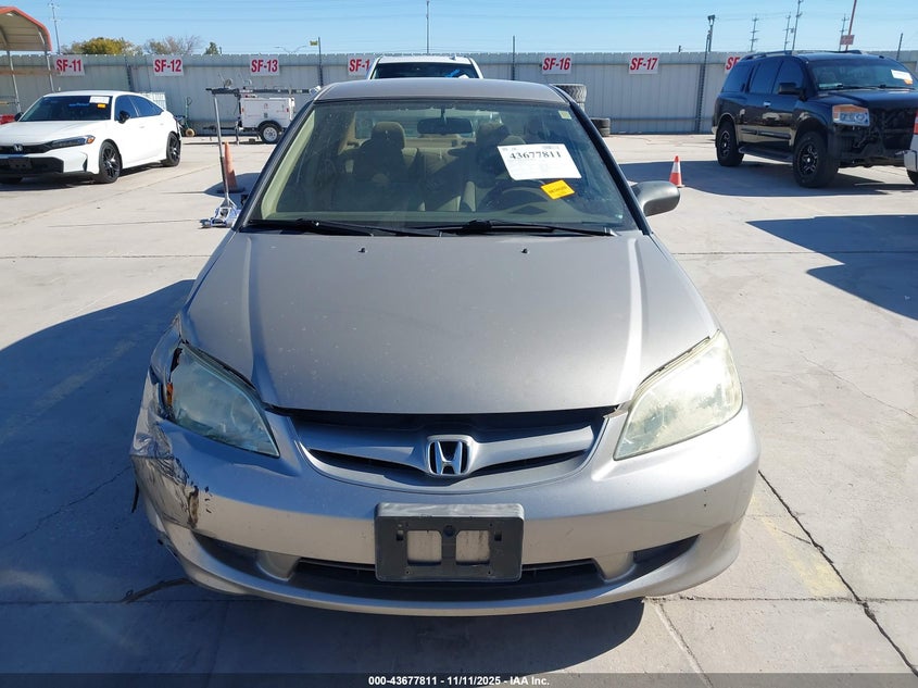 2004 Honda Civic Lx VIN: 2HGES16554H534350 Lot: 43677811