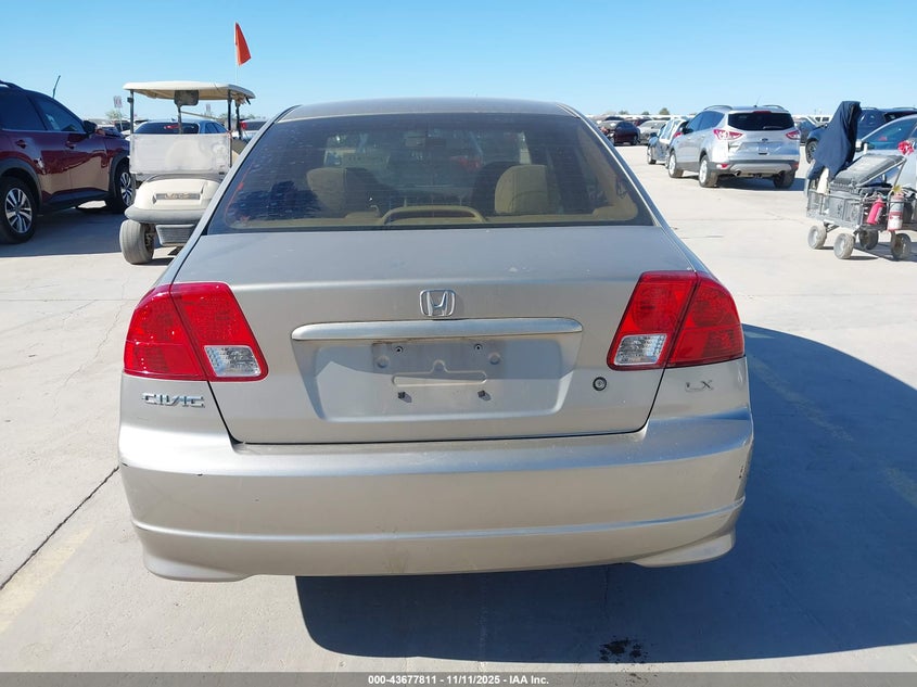2004 Honda Civic Lx VIN: 2HGES16554H534350 Lot: 43677811