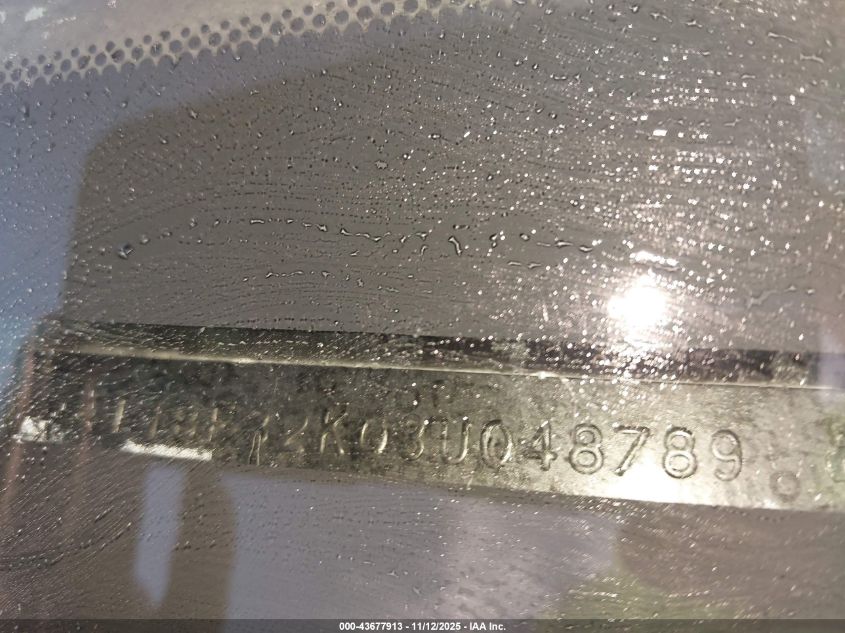 2003 Toyota Camry Le V6 VIN: 4T1BF32K03U048789 Lot: 43677913