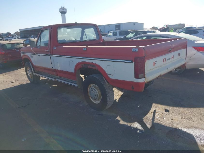 1FTHF26L0FPA76526 1985 FORD F250 photo no. 3