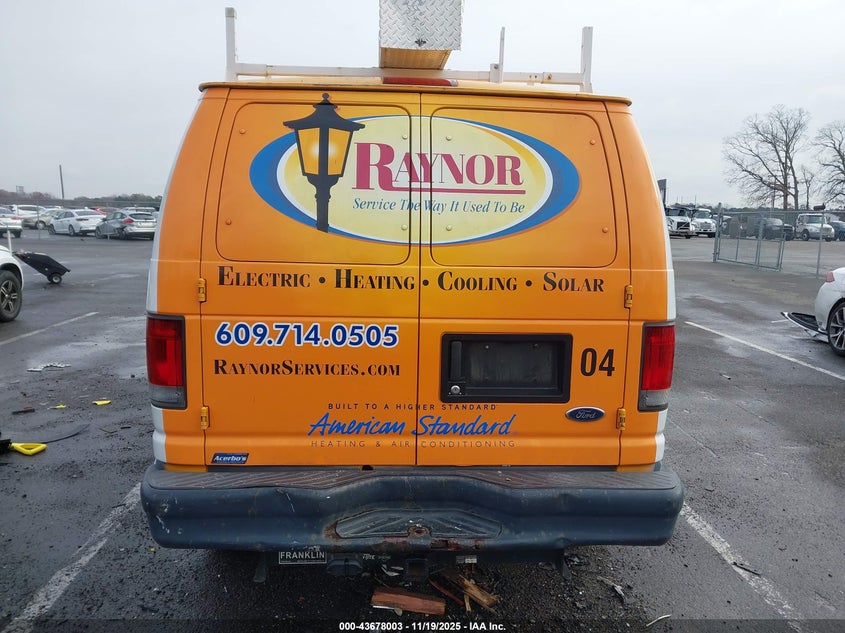 2008 Ford E-250 Commercial/Recreational VIN: 1FTNE24L18DA85250 Lot: 43678003