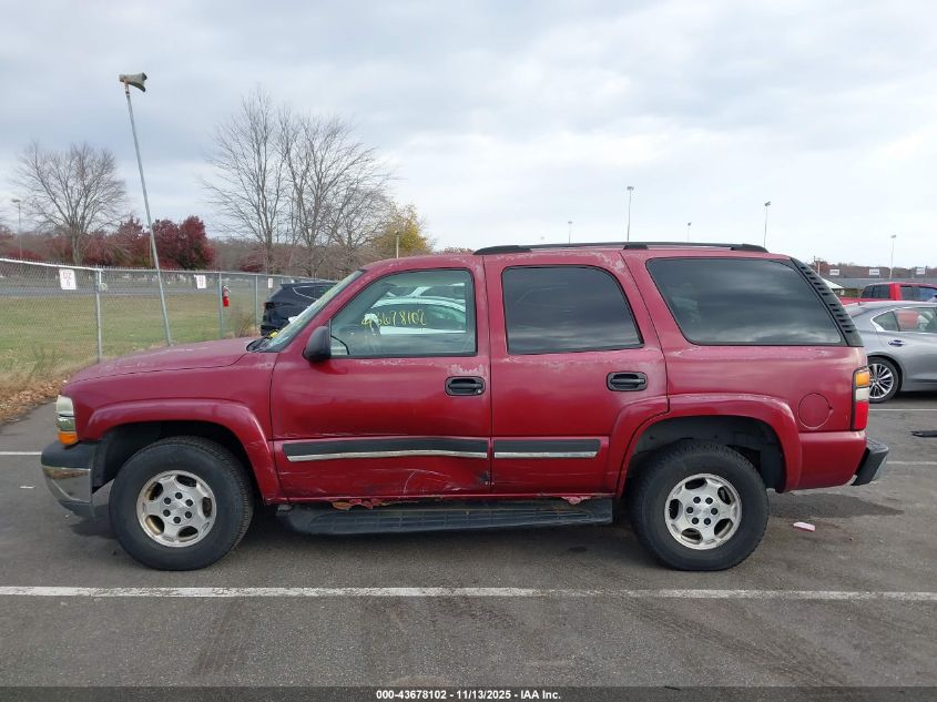 2004 Chevrolet Tahoe Ls VIN: 1GNEK13T64J302878 Lot: 43678102