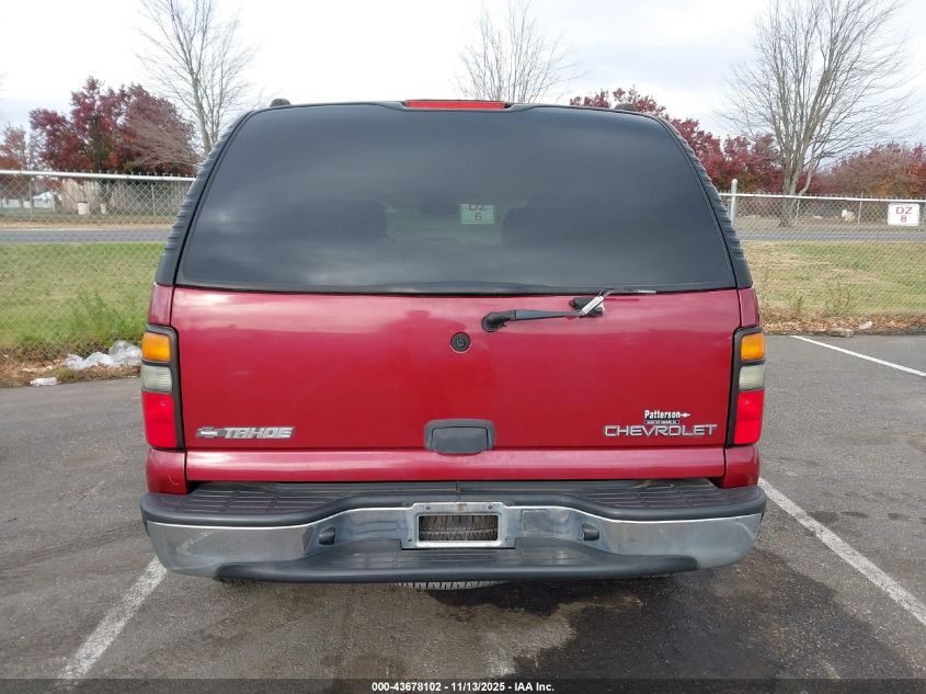 2004 Chevrolet Tahoe Ls VIN: 1GNEK13T64J302878 Lot: 43678102