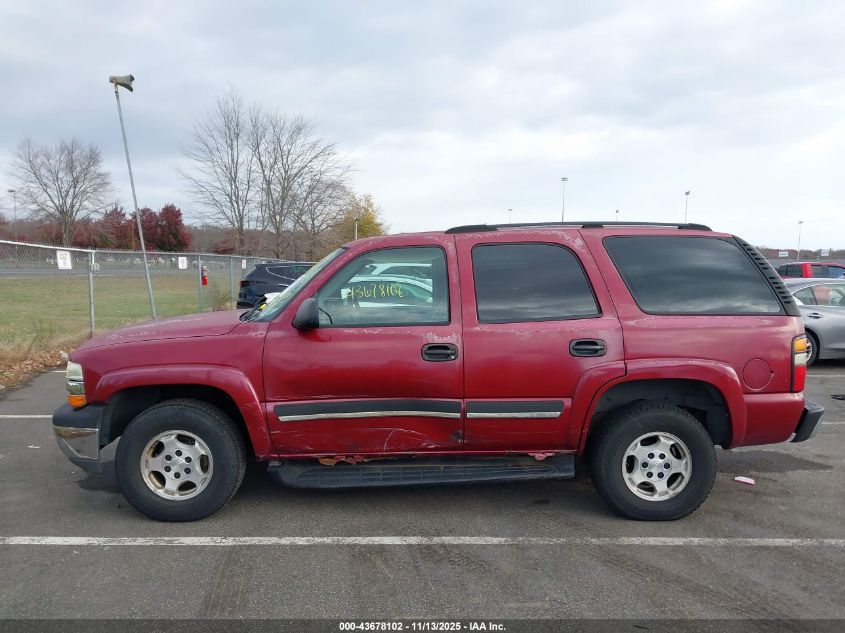 2004 Chevrolet Tahoe Ls VIN: 1GNEK13T64J302878 Lot: 43678102