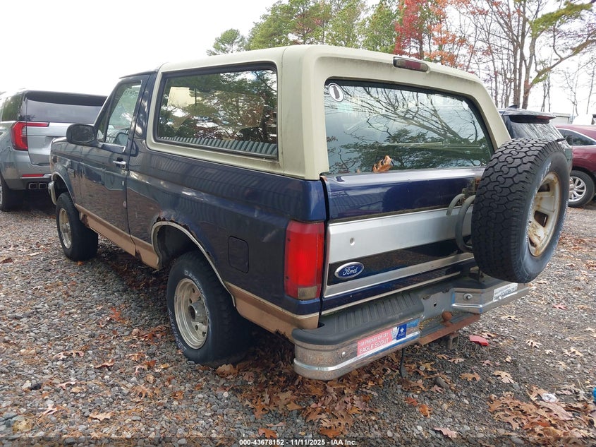 1994 Ford Bronco U100 VIN: 1FMEU15H7RLB47132 Lot: 43678152