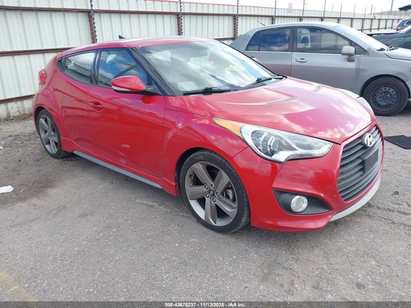 2013 HYUNDAI VELOSTER TURBO W/BLACK - KMHTC6AE5DU157552