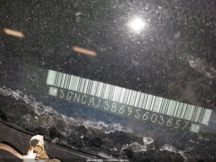 2009 Chevrolet Hhr Ls VIN: 3GNCA13B69S603657 Lot: 43678285